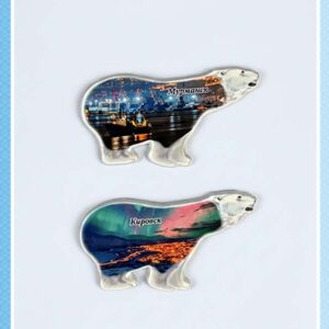 Коллекция поликерамических магнитов «Северный мишка»