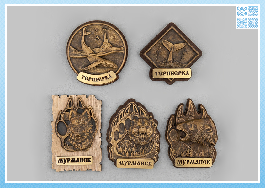 Художественные магниты из гипса: «Лапы Севера» и «Дыхание океана»