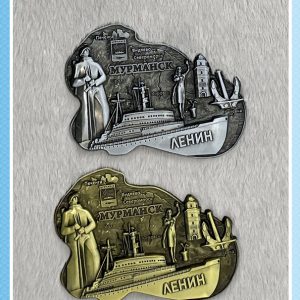 Магнит металлический фигурный «Карта Кольского»