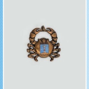 Магнит металлический «Краб-хранитель Териберки» (7x6.5 см)