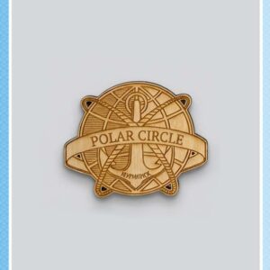 Деревянный магнит «Я пересек Полярный круг»