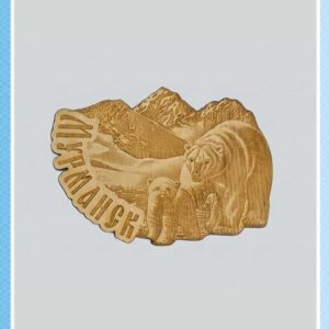 Деревянный магнит «Мурманск»