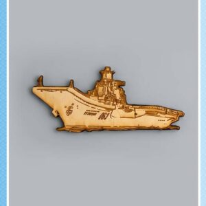 Фигурный деревянный магнит «ТАВКР Адмирал Кузнецов»