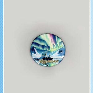 Эпоксидный магнит «Семья медведей» на пробке