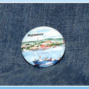 Значок круглый «Порт Мурманск»