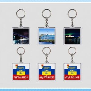 Брелок акриловый «Мурманск» (в ассортименте)